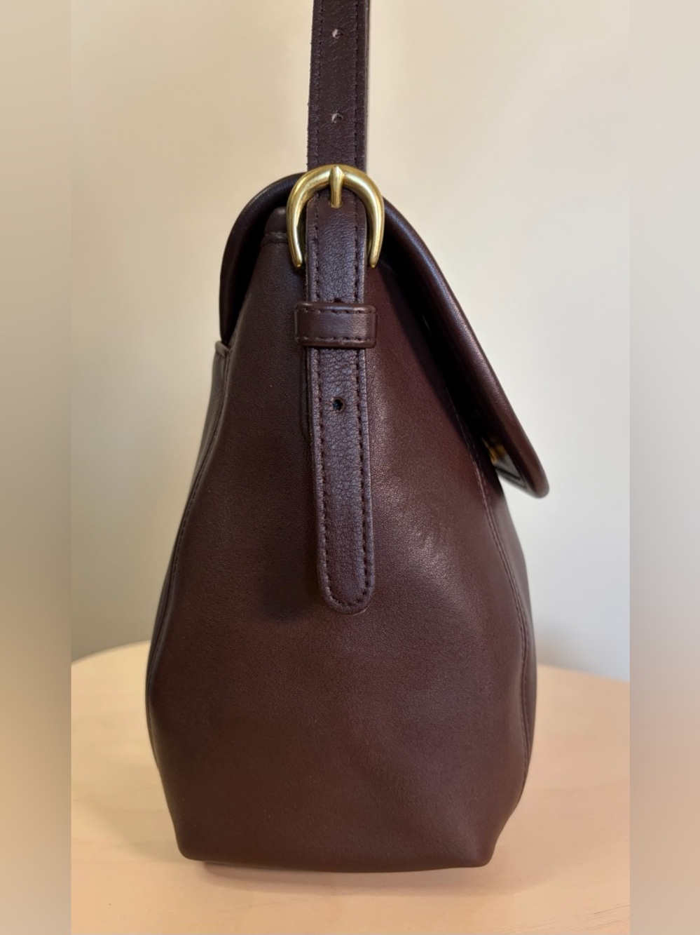 Vintage COACH Soho Small Satchel Flap Mahogany Brown Leather Crossbody 4108 EUC - Picture 14 of 17